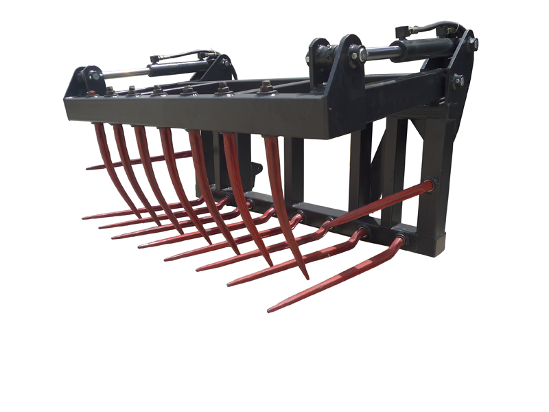 Pince à ensilage hydraulique agricole — Tracteur agricole avant