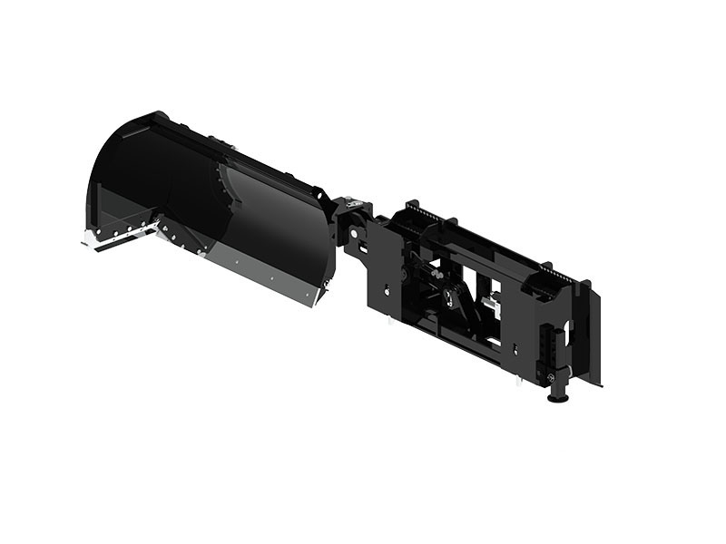 Améliorez votre efficacité hivernale avec la lame à neige à poussée latérale pour chargeuse compacte